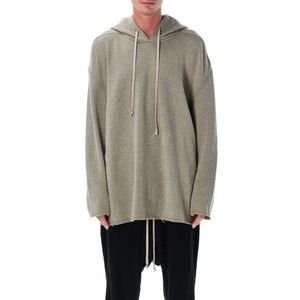 Drkshdw By Rick Owens Grey Melange Peter Hoodie Sweatshirt - NWT